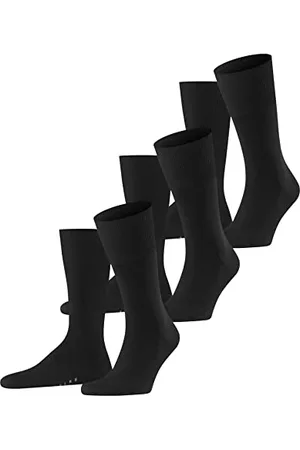 Falke Herren Socken Airport Multipack M So Wolle Baumwolle einfarbig 3 Paar, , 43-44