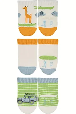 Sterntaler Baby-Jungen Söckchen 3erPack Dschungel Socken, , 13/14