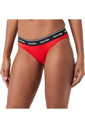 Calvin Klein Damen Bikinihose mit Logobund