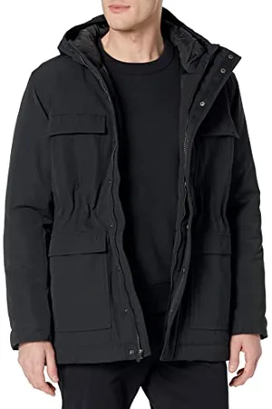 Amazon Herren Wasserabweisender Parka aus recyceltem Polyester mit Kapuze in lockerer Passform (zuvor Amazon Aware), , XS