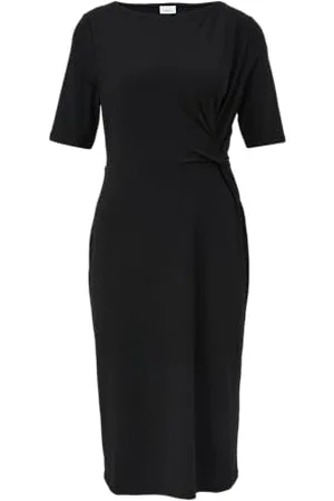 QS by s.Oliver Damen 2144356 Midi Kleid mit Allover Print, , 42
