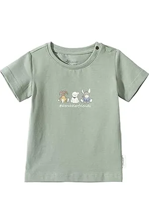 Sterntaler T -Shirt Jersey friends Hase Happy - Unisex T -Shirt für Babys aus weichem Baumwolljersey - T -Shirt Baby mit kurzen Ärmeln für warme Sommertage - , 56