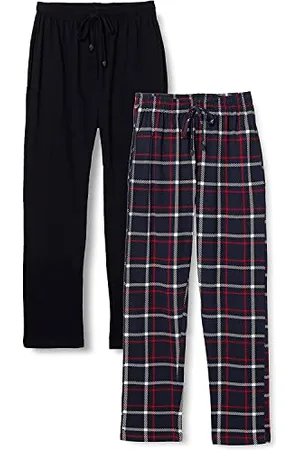 FM London 2er-Pack Pyjama für Herren - Leichte Herren-Pyjamahose, Loungewear und Nachtwäsche