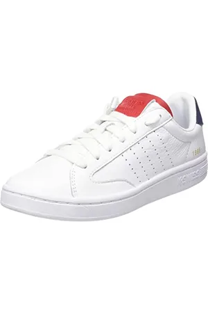 K-Swiss Herren Lozan Klub LTH Sneaker, WHT/Samba/Peacot, 39.5 EU