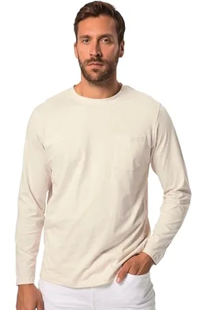 JP 1880 Herren Aware, Langarmshirt, Brusttasche, 1/1, Biobaumwolle T-Shirt, , 3XL