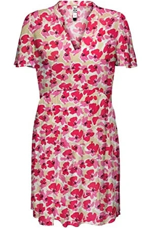 JDY STARR Life S/S V-Neck Dress WVN NOOS