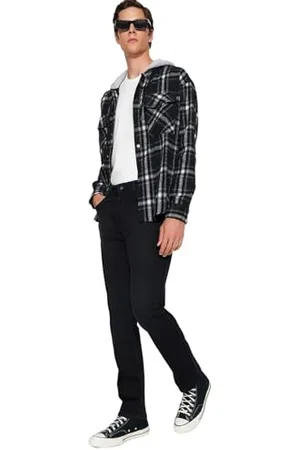 Trendyol Herren Gerade Regulär Normale Taille Jeans, , 30 EU