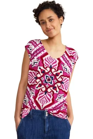Street one Damen A321322 Jersey Top mit Print, , 46