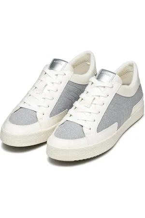 Geox Damen D BLOMIEE B Sneaker, Silver/Optic White, 37 EU