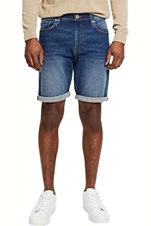 ESPRIT Herren 992ee2c304 Jeans Shorts, Blue Medium Washed, 29W EU