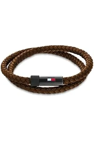 Tommy Hilfiger Jewelry Lederarmband für Herren verfügt über einen Magnetverschluss
