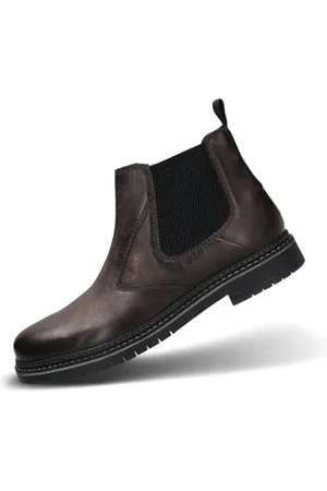 Bugatti Herren Schlupfstiefel, Männer Stiefel Kaltfutter,lederstiefel,reißverschluss,Boots,Winterstiefel,Winterschuhe,Dark Grey (1100),46 EU/EU UK