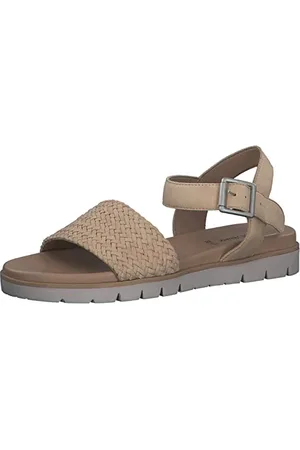 QS by s.Oliver Sandale 5-5-28121-20 Beige Flexible Sole