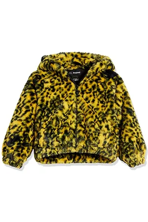 Desigual Girls CHAQ_NALON Jacket, Yellow, 9/10
