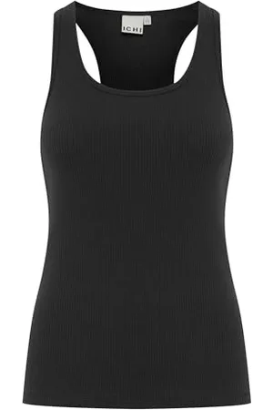 Ichi IHPALMER Rib Box to Damen Top Tanktop Rundhals 92% Baumwolle, 8% Elasthan Slim fit, Größe:M, Farbe: