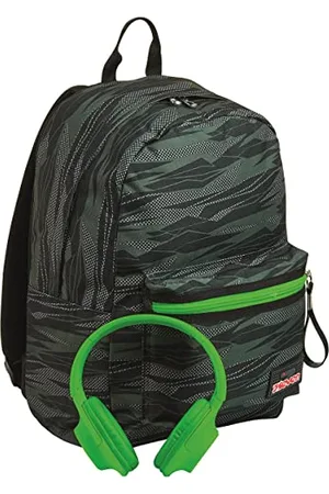 7 for all Mankind School Backpack, Imusicpack, inklusive Soft-Touch-Kopfhörern, Öko-Material, Unisex, Kinder und Jugendliche, Outdoor & Freizeit, grün, Einheitsgröße