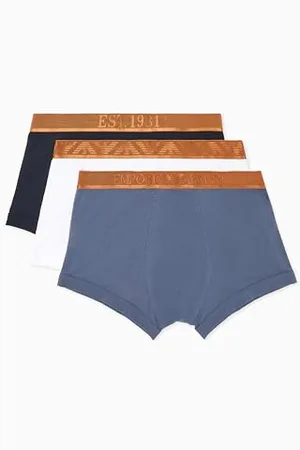 Emporio Armani Herren 3-Pack Trunk Badehose, , XL