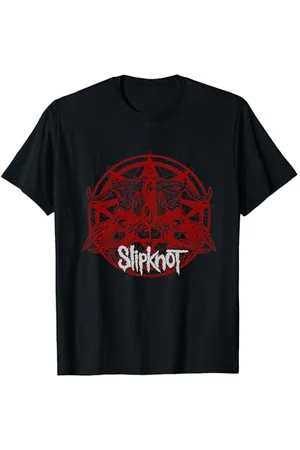Slipknot Offizielle -Ziegen-Kopf-Siegel T-Shirt - , Unisex, Kurzarm, Klassische Passform, Klein