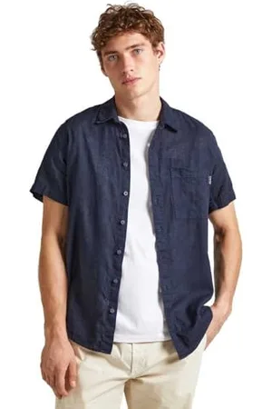 Pepe Jeans Herren Paige Hemd, Blau (Dulwich Blue), XL