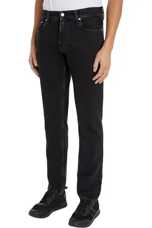 Calvin Klein Jeans Herren Jeans Hose Authentic Straight Straight Fit, Blau (Denim Black), 40W/32L