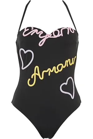 Emporio Armani Damen One-piece Emrboidery Signature One Piece Swimsuit, , M EU