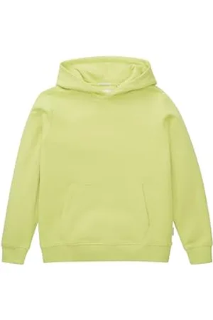 TOM TAILOR Jungen Kinder Hoodie mit Rückenprint, dim lime, 176