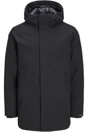 JACK & JONES JACK&JONES PLUS Herren JJEKEEN PLS Parka, Black, 5XL