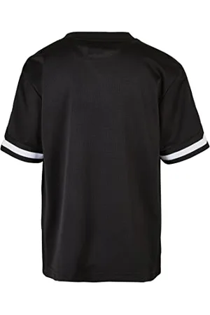 Urban classics Jungen UCK2890-Boys Oversized Stripes Mesh Tee T-Shirt, Black, 146/152