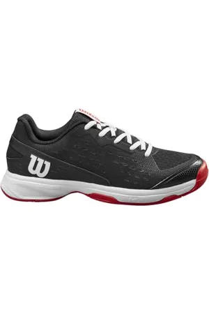Wilson Rush Pro Tennis Shoe, Black Red/White, 33 1/3 EU