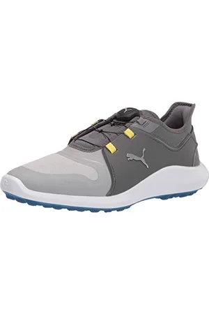 PUMA Herren Ignite Fasten8 Disc Golfschuh, High Rise Silver Silent Shade, 40 EU