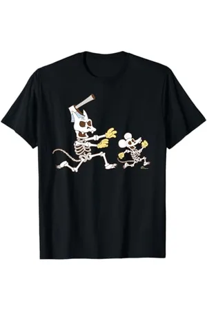 The Simpsons Halloween Itchy & Scratchy Skeleton Chase T-Shirt