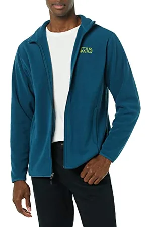 Amazon Disney | Marvel | Star Wars Herren Polarfleece-Jacke mit durchgehendem Reißverschluss und Stehkragen, , S