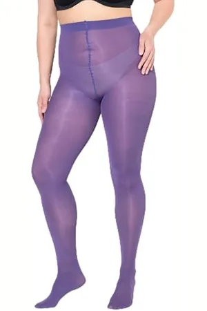 Ulla Popken Damen große Größen Übergrößen Plus Size Essential Mikrofaser-Strumpfhose, 60 den
