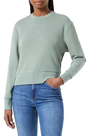Mustang Damen Bea C Logo Print Sweatshirt, , L