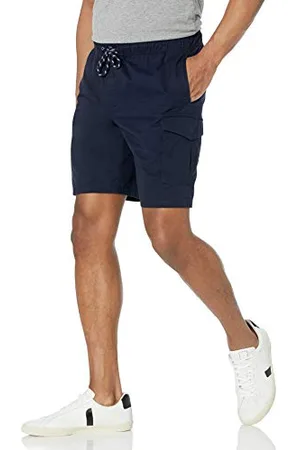 Amazon Herren 23 cm Cargo-Shorts mit elastischer Taille, , XL