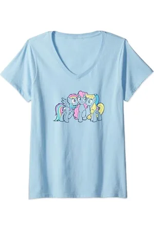 My Little Pony : Friendship Is Magic Adorable Squad Logo T-Shirt mit V-Ausschnitt