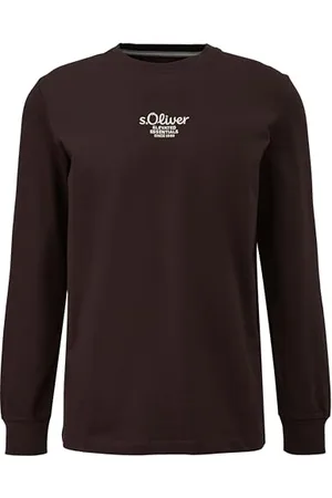 QS by s.Oliver Langarm-Shirt mit Logo-Stickerei