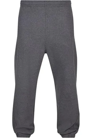 Urban classics Herren Jogginghose Kordelzug Jogger Sporthose mit elastischem Bund Trainingshose mit elastischem Reißverschluss an, Grau (Anthracite), L