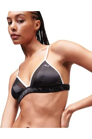 Karl Lagerfeld Damen Bi Colour Satin Triangel BH S