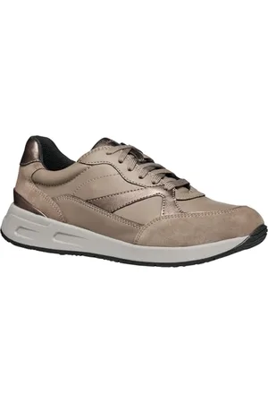 Geox Damen D BULMYA A Sneaker, Dove Grey/Taupe, 39 EU