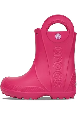 Crocs Unisex Kinder Handle It Rain Boot Kids Wasserschuhe, Pink, 30/31 EU