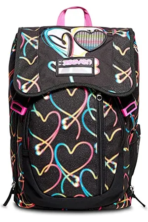 7 for all Mankind Rucksack für Schule, Sport & Freizeit, Erweiterbarer Schulranzen, Geräumige Schultasche für Teenager, Mädchen und Jungen, Extra Platz, Trinkflaschenfach;