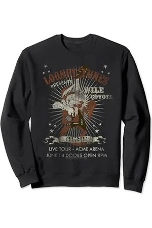 LOONEY TUNES Wile E Coyote Guitar Dark Sweatshirt