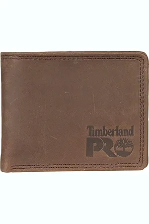 Timberland Herren Dünne RFID Leder mit Ausweisfenster auf der Rückseite Geldbörse, Dunkelbraun/Pullman, Einheitsgröße