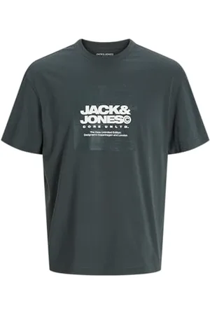 JACK & JONES JACK&JONES Herren JCOAERO Front Print Tee SS Crew Neck T-Shirt, , L