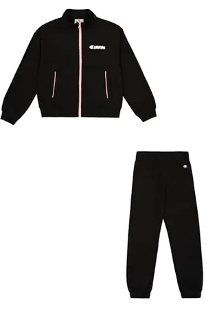 Champion Mädchen Legacy Graphic Shop G (405047) -Ultra-Light Soft Compact Powerblend Terry High-Neck Trainingsanzug Kinder, , 3-4 Years