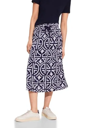Street one Damen A361454 Print Musselin Rock, deep Blue, 38W