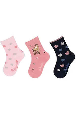 Sterntaler Baby-Mädchen Söckchen 3er-Pack Herzen Strumpfwaren, , 18