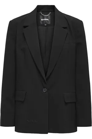 ONLY Damen ONLREVA L/S ELA OVS XT TLR Blazer, Black, 38