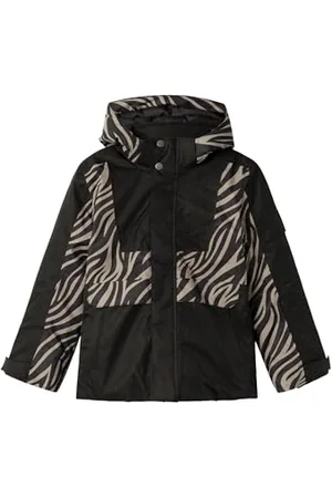 NAME IT Mädchen NKFSLOPE10 SKI Jacket AOP FO Schneejacke, /AOP:Zebra, 152